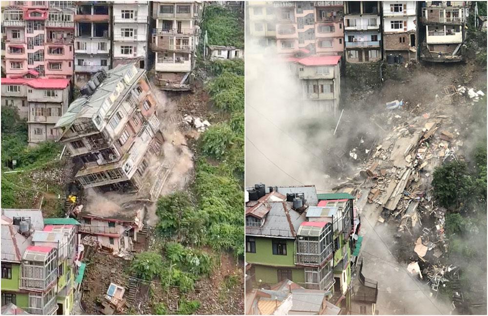 Building collapse in shimla