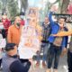 youth congress and nsui protest for kangna ranaut statement
